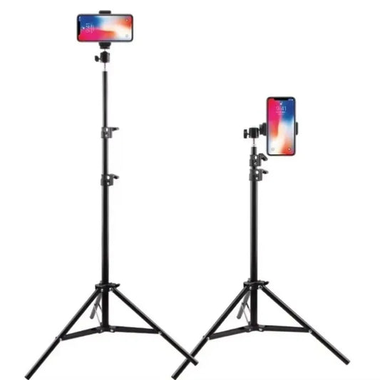 Foldable 56cm-160cm Extendable Mobile phone live support photo tripod multi-functional video recording selfie landing tripod