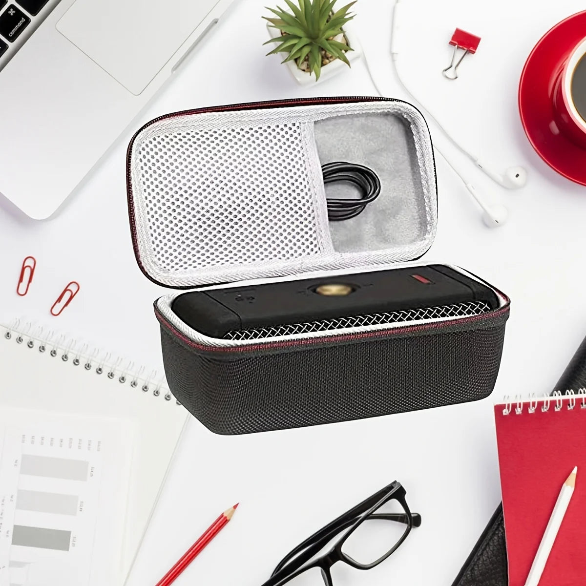 Shockproof organizer, portable electronic product storage bag, sound protection box, portable and pressure resistant storage