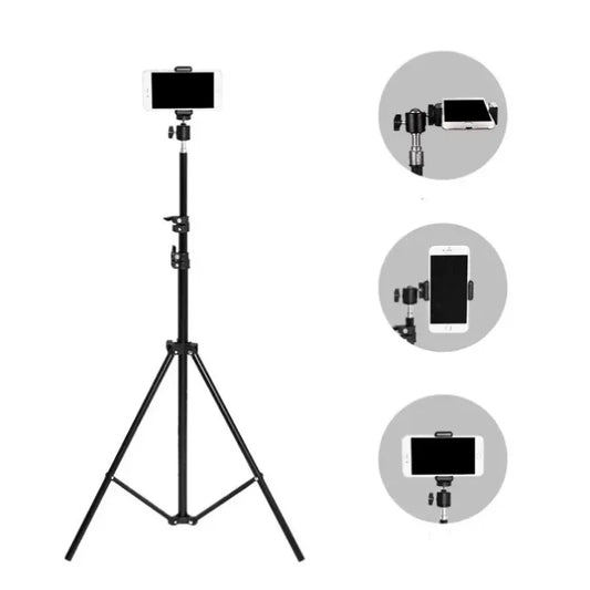 Foldable 56cm-160cm Extendable Mobile phone live support photo tripod multi-functional video recording selfie landing tripod